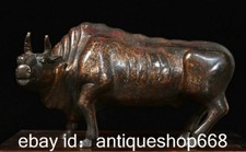 7.6" vieille statue de taureau