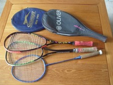 LOT DE 2 RAQUETTES DE SQUASH ET 1 RAQUETTE DE BABINGTON