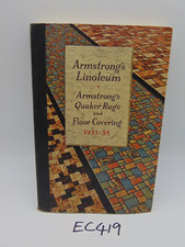 1933-34 Armstrong Linoleum & Floor Coverings Pattern Book Catalog for Salesmen