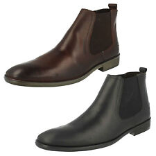 Bottes En Cuir Waxy Noires / Brunes De Base London Saffron