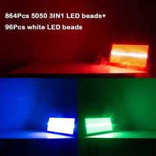 Disco Bar Light 1000W RGB Led Stage Light 8+8 Segmented Strobe Light Dye Flash