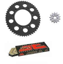 Set / Transmission JT Derbi Mulhacen 125 2007/2013 Chaîne 428 Crown 51 Pignon 14