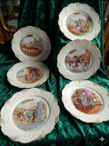 Lot assiettes parlantes - 6,