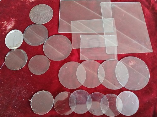 Lot verres bombés plats - 20,