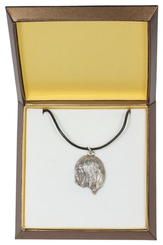 Lhassa apso collier argenté - apso,