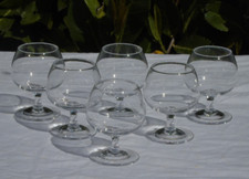 Service de 6 verres à cognac