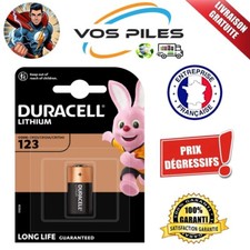 Pile Lithium 3V CR123A CR17335 CR17345 123 DL123 EL123AP 1400 mAh ( Duracell )