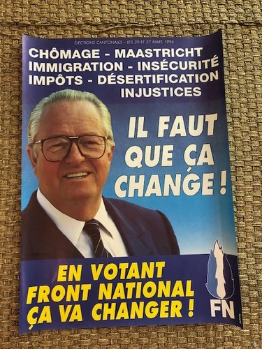 Affiche front national le - fn,