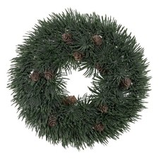Couronne de Noël Vert PVC 28