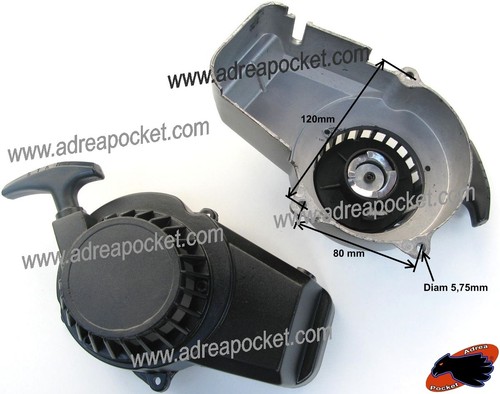 Lanceur aluminium noir pocket - lanceur,
