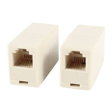 2pcs RJ11 6P4C femelle femelle Raccord adaptateur connecteur téléphone en ligne