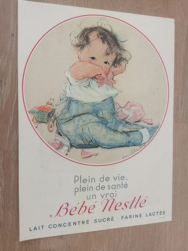Publicité 1932 bébé nestlé - bébé,