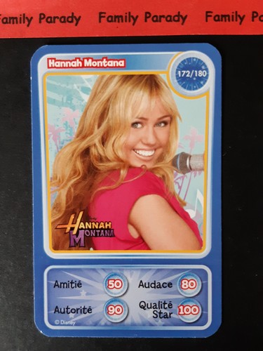 Hannah montana 172 180 carte - hannah,