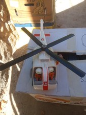 Playmobil ancien hélicoptère secours ambulance SOS rescue sauveteur vintage