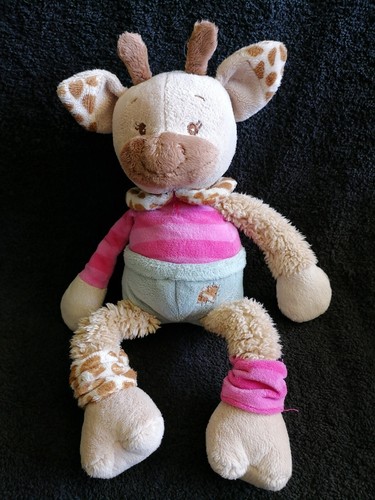 Doudou peluche girafe