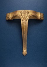 Console murale bois doré