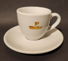 8.9 Original Tchibo Mocca Espresso Cup + Bottom White NEW & Unused