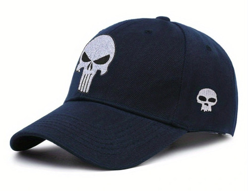 Casquette punisher bleu marine - casquette,