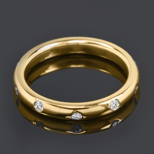 Bracelet rond diamant taille