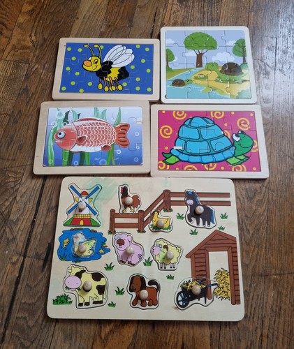 Lot puzzle bois - lot,