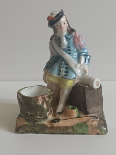 Ancien encrier porcelaine - en, "