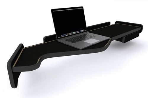 Table bord bois noir et - table,
