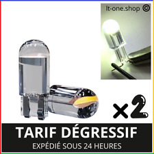 2 X Ampoules Led T10 Can Bus W5W 12V 6000k Blanc Anti Erreur Veilleuse Auto