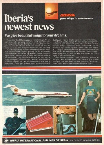 Iberia airlines espagne - iberia, d'espagne