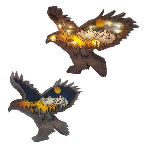 Ornements aigle bois - ornements, en