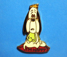 DROOPY - I'M HAPPY - TEX AVERY CARTOON - VINTAGE © 1989 TURNER ENT.  LAPEL PIN