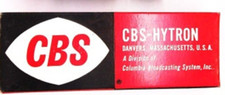 0B2 Tube JY CBS-HYTRON NOS NIB New 1 Piece Boxed