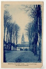 Mesnil Saint Loup Aube postcard 10 les lime trees du terreau