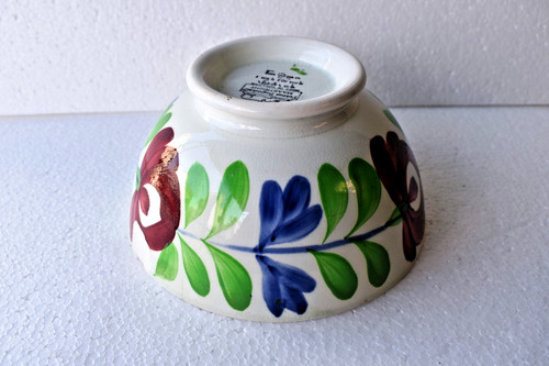 Bol éponge floral - en, antique
