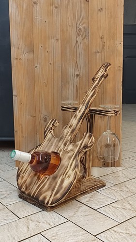 Support bouteille bois - bouteille, en
