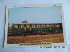 1897 WOODEN CAR TRAIN CARD FOR INTERNATIONAL TRAINS