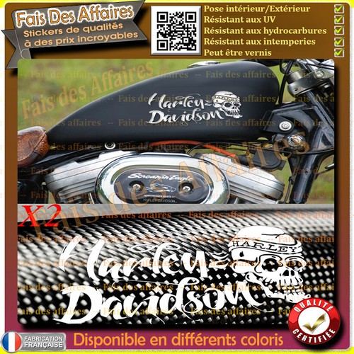 Sticker autocollant harley - autocollant,