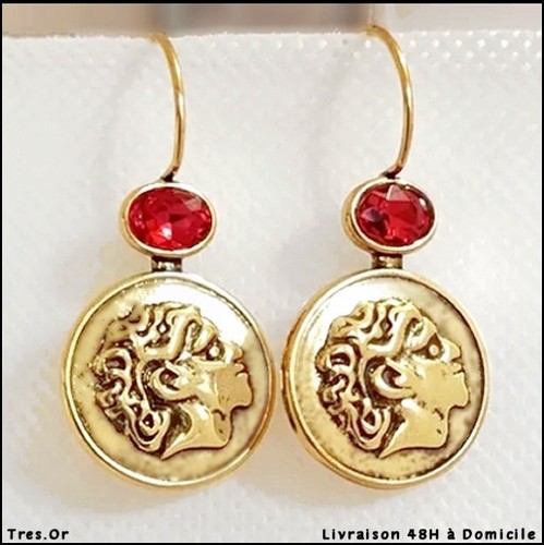 Boucles oreille monnaie - boucles, d'oreille
