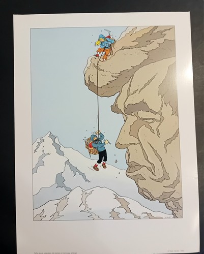 Tintin affiche hommage tibet - tintin,