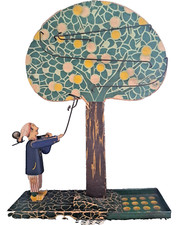 Jeu du pommier en bois sans