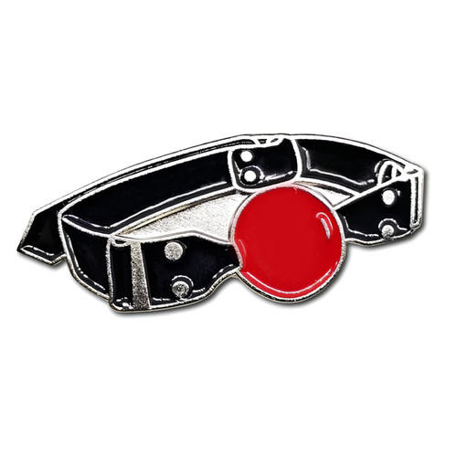Badge épingle bâillon - , boule