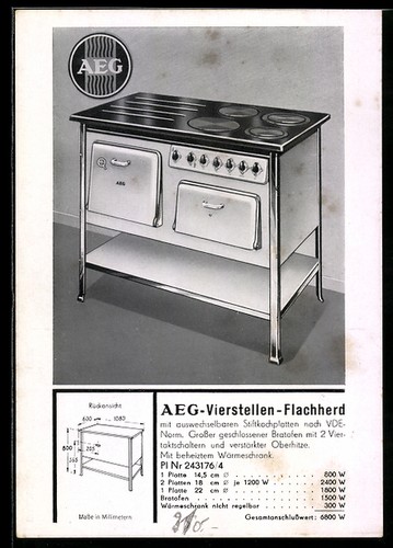 Publicité pour cuisinière