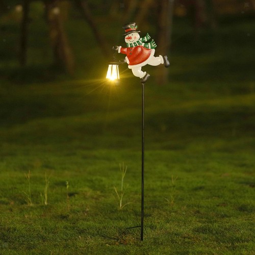 Lampe solaire led père noël - lampe,