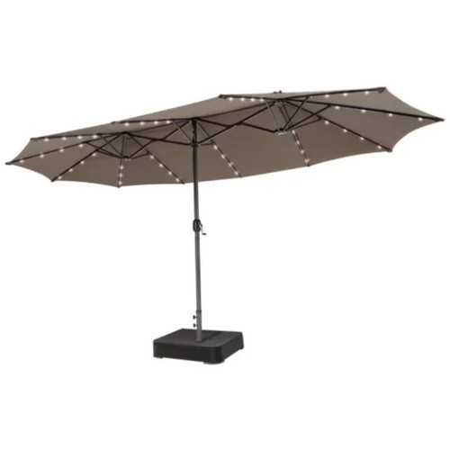 Parasol double avec - , éclairage