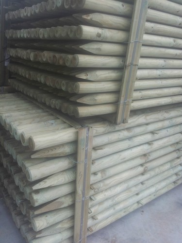 Piquet bois rond pieux en - bois,