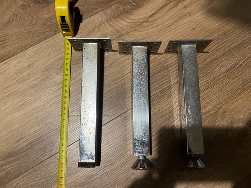Pieds meuble inox neuf - 2,