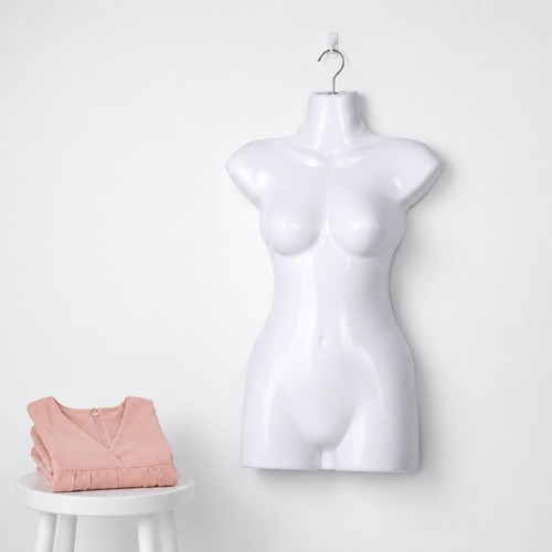 Buste mannequin blanc crochet - mannequin,
