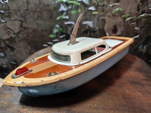 Jouet bateau hors bord vintage - jouet, hors-bord