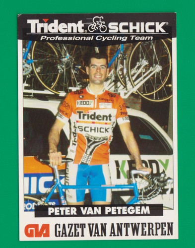 Cyclisme carte cycliste peter - carte,