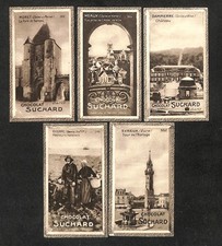 Lot 5 chromos CHOCOLAT SUCHARD