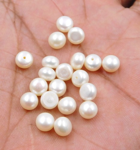 Naturel perle rond cab - 6,
